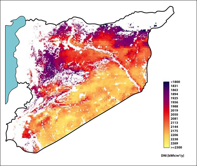 Solar Levels in Syria